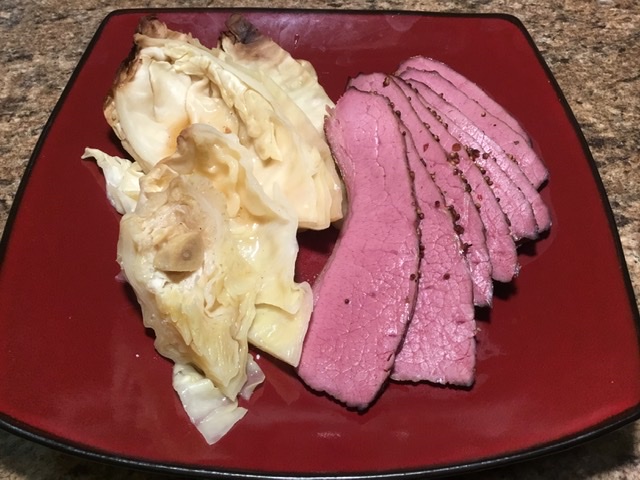 Smoked Corned Beef and Cabbage