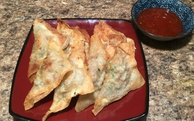 Pinsec Frito (Pork, Shrimp, and Chinese Sausage Wontons)