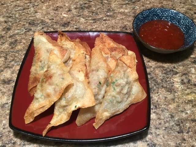 Pinsec Frito (Pork, Shrimp, and Chinese Sausage Wontons)