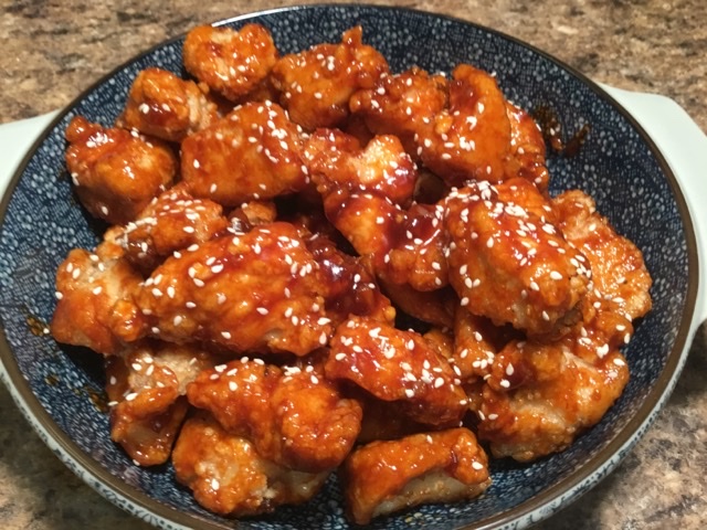 Sweet and Spicy Korean Fried Chicken Bites