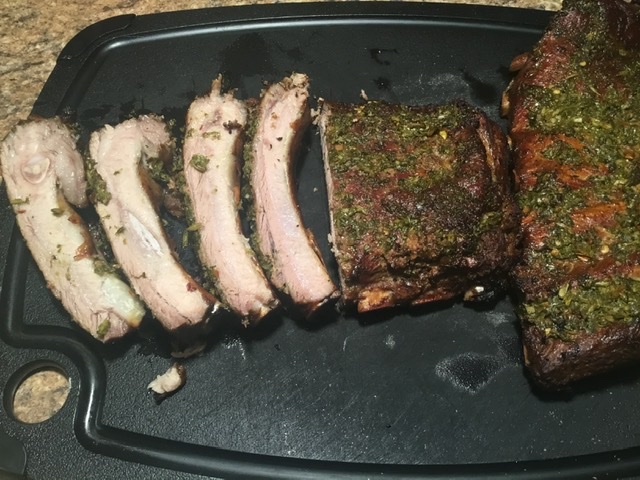 Smoked Chimichurri Spareribs