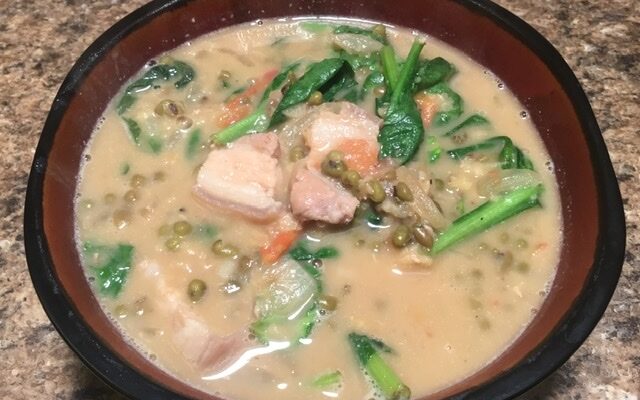 Ginataang Mungo at Baboy (Pork and Mung Bean Stew)