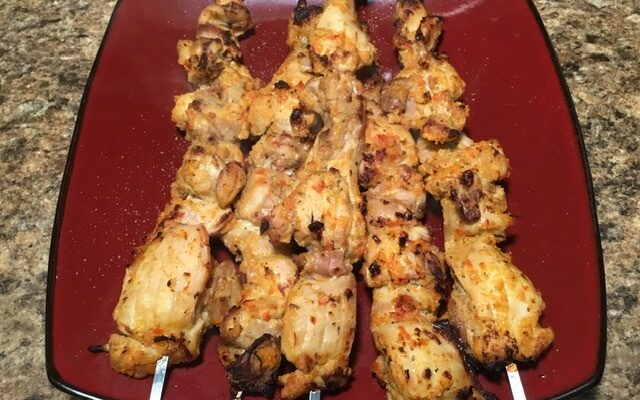 Peri Peri Grilled Chicken Skewers