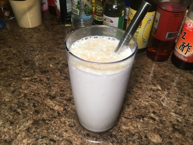 Almond Milkshake with Orange Blossom Water