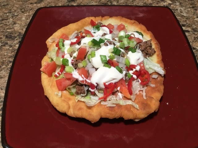 Bison Fry Bread Tacos