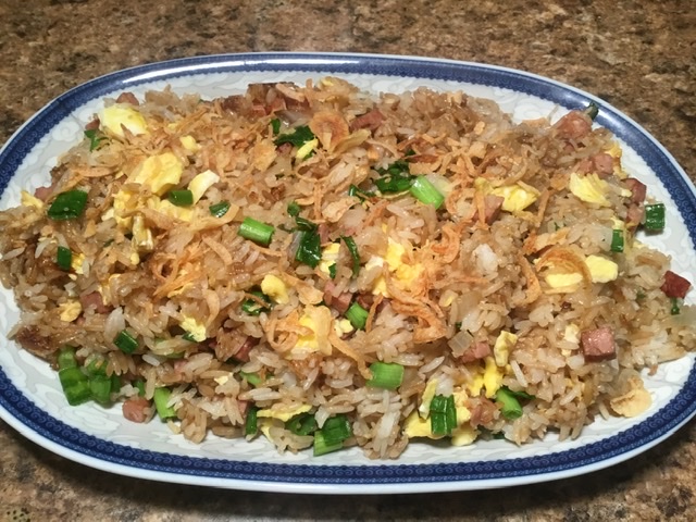 Hmong, side dish, rice, pork
