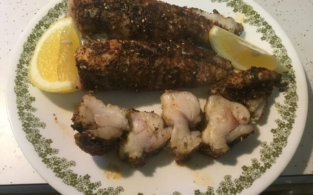 Sumac Rubbed Baked Monkfish