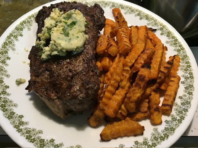 Steak Frites with Maitre D Butter