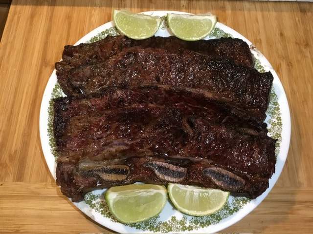 Argentinian-Style Grilled Flanken Beef Ribs