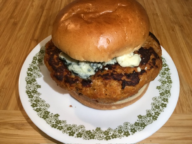 Buffalo Chicken Burger with Blue Cheese