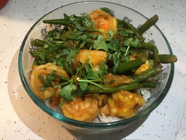 Bengali Shrimp and Green Bean Stir Fry