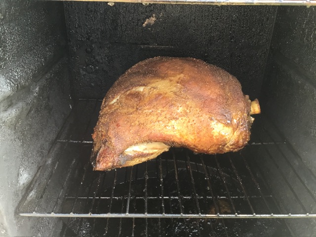 Whole Smoked Bone-In Lamb Shoulder