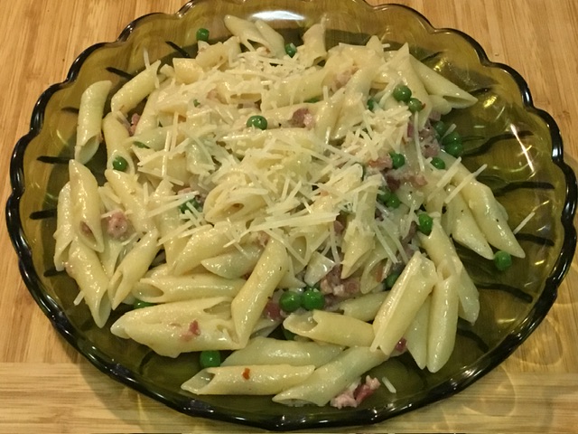 Penne with Peas and Pancetta