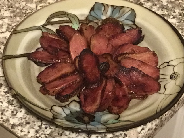 Honey-Glazed Duck Bacon