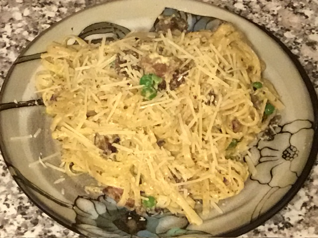 Duck Bacon Carbonara