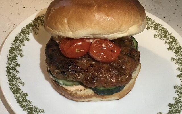 Lamb Merguez Burger