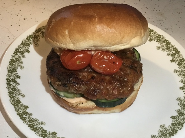Lamb Merguez Burger