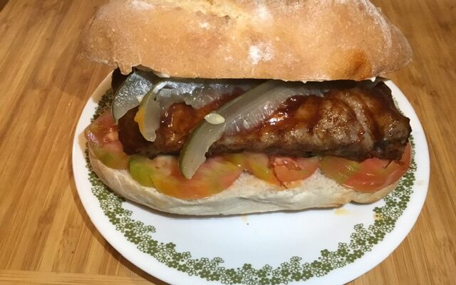 Barbecue Rib Sandwich