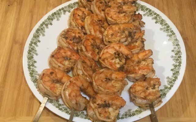 Greek Marinated Grilled Shrimp