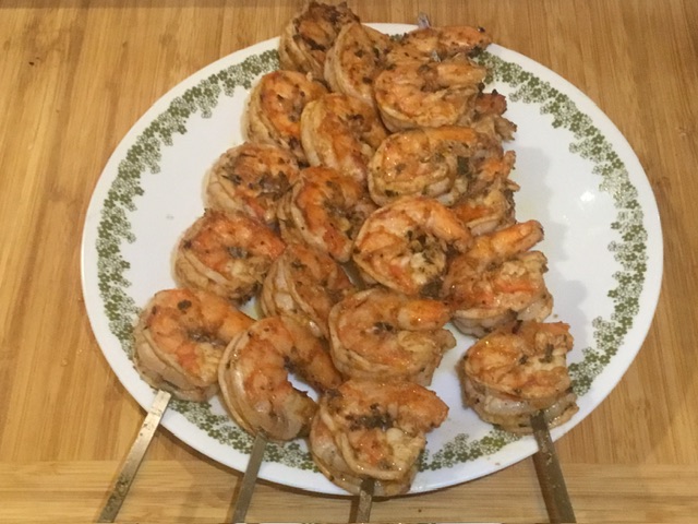 Greek Marinated Grilled Shrimp