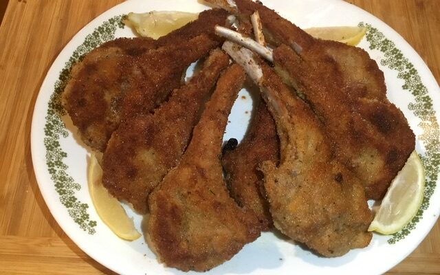 Roman-Style Breaded Lamb Chops