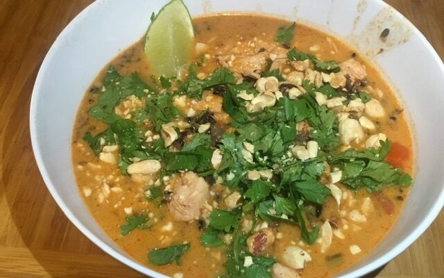 Forbidden Rice Chicken Soup