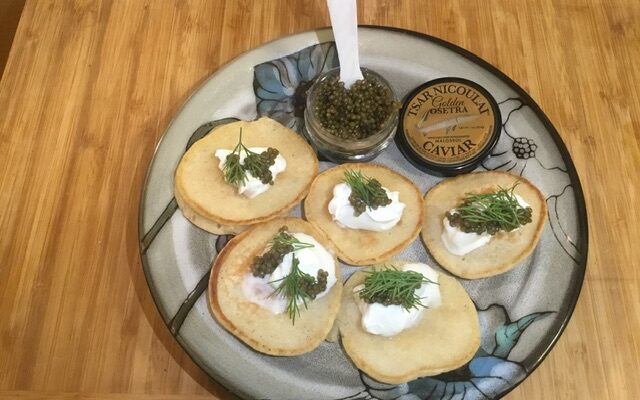 Russian Blini with Caviar