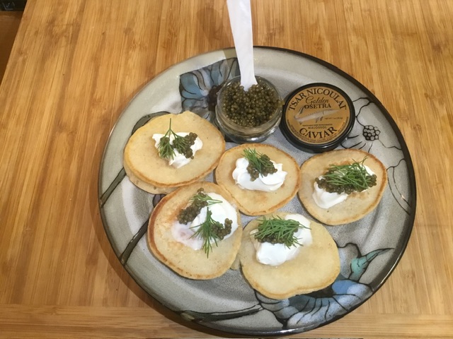 Russian Blini with Caviar