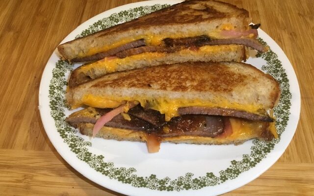 Beef Brisket Grilled Cheese