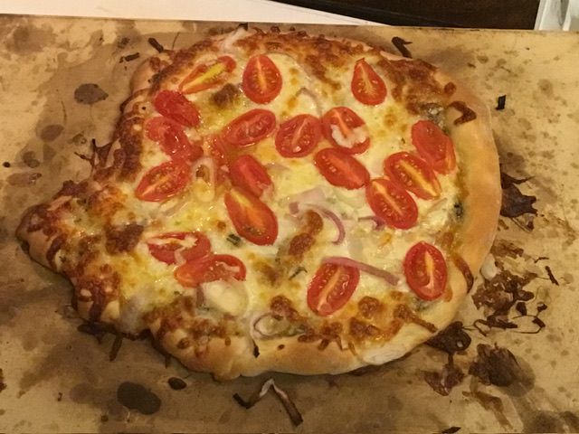 Anchovy and Tomato Pizza