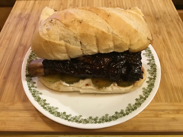 Smoked Bone-In Short Rib Sandwich